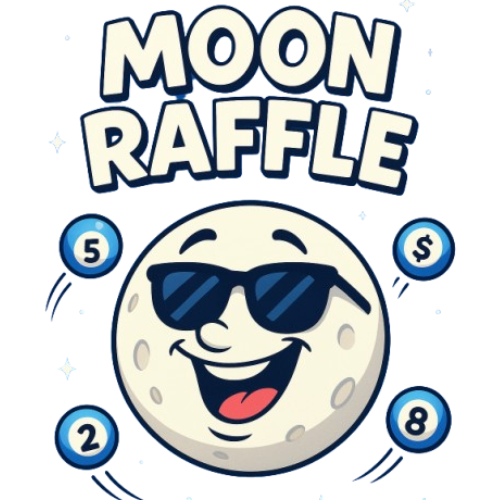 Moon Raffle Lottery Logo